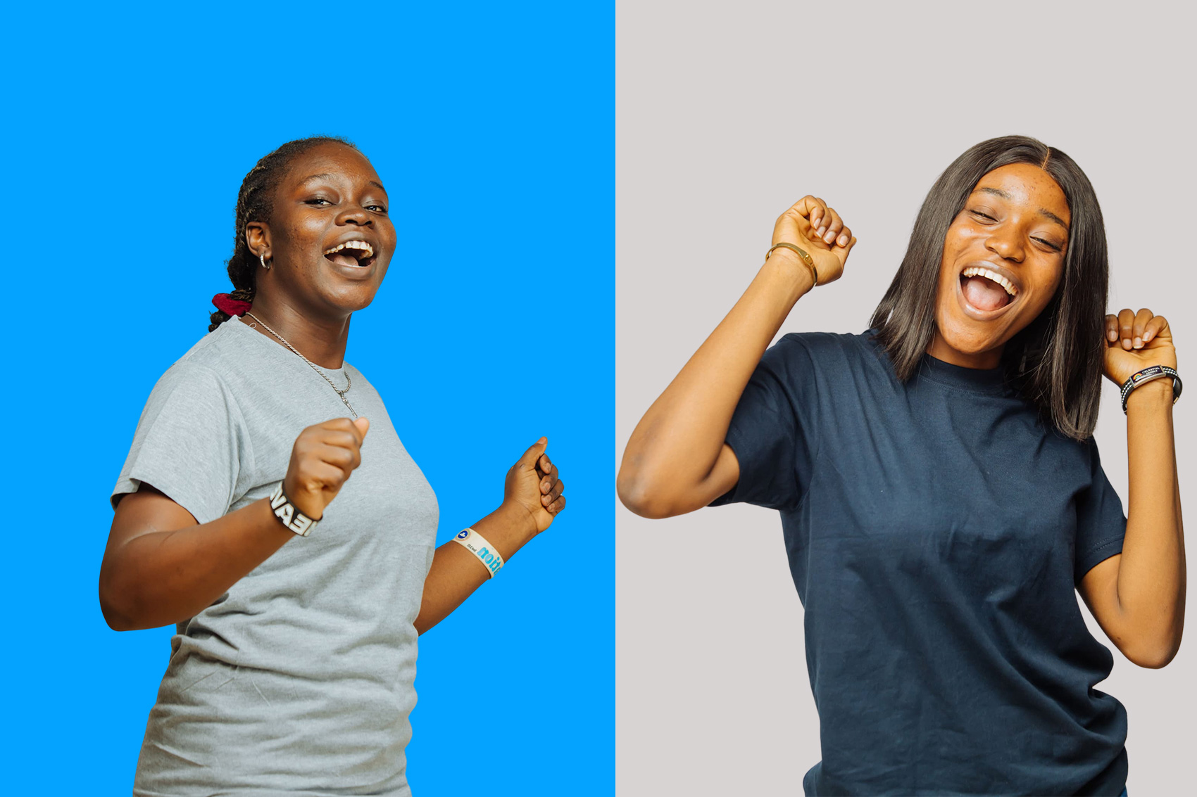 Nigerian students celebrating exclusive STUBUD app benefits